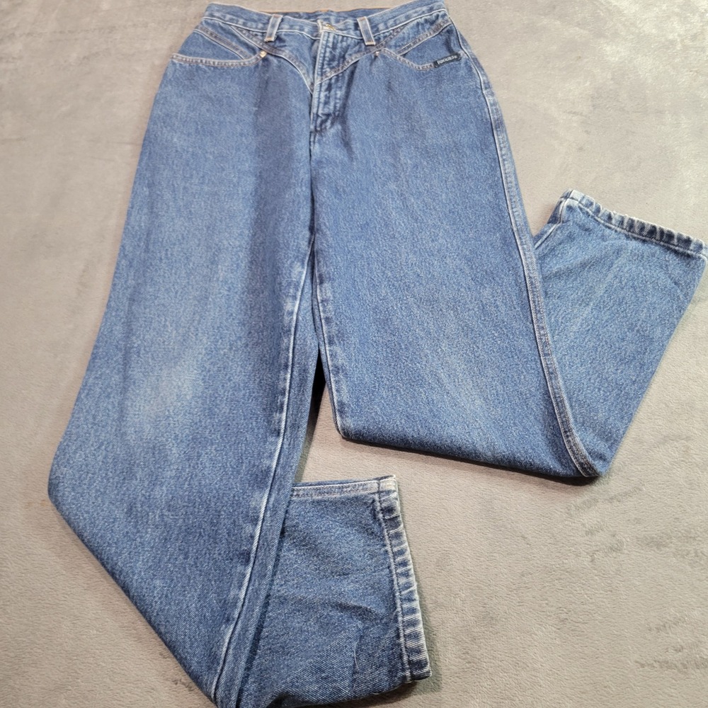 Rockies Vintage High Waisted Western Jeans Medium Wash V-Yoke Size 11 HB78561002